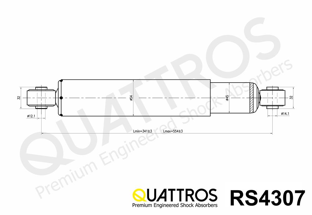 DAVID VASCO RS4307 QUATTROS Shock Absorber