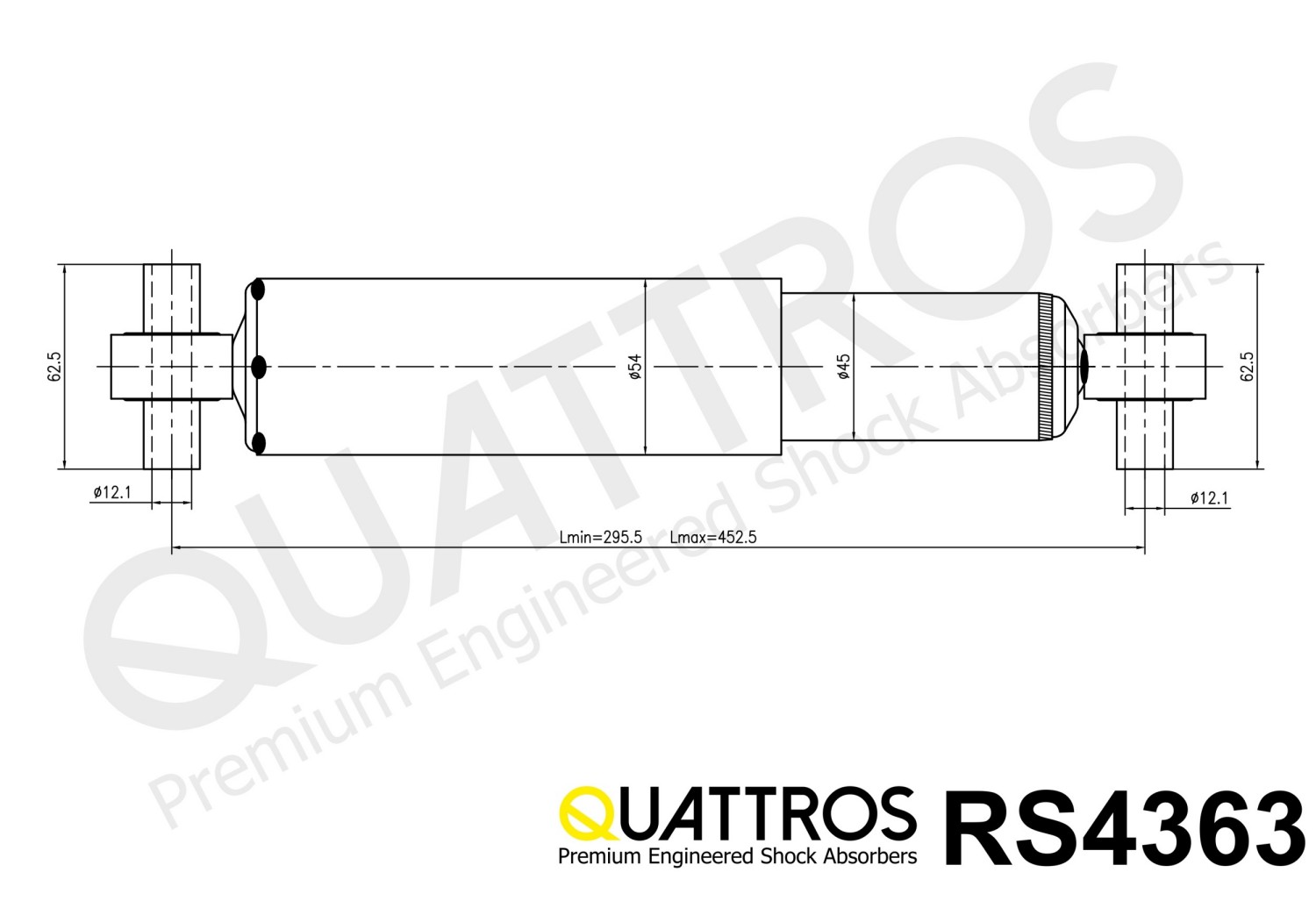 DAVID VASCO RS4363 QUATTROS Shock Absorber