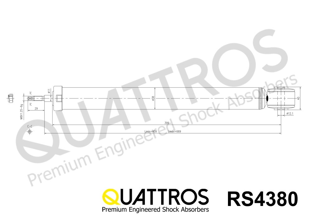 DAVID VASCO RS4380 QUATTROS Shock Absorber