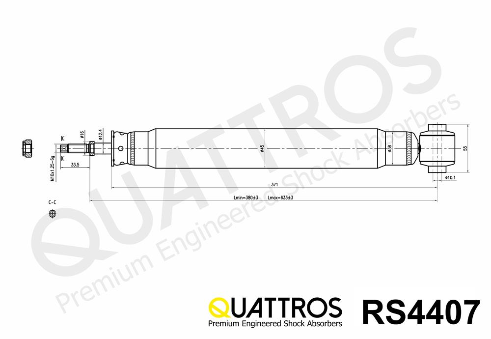 DAVID VASCO RS4407 QUATTROS Shock Absorber