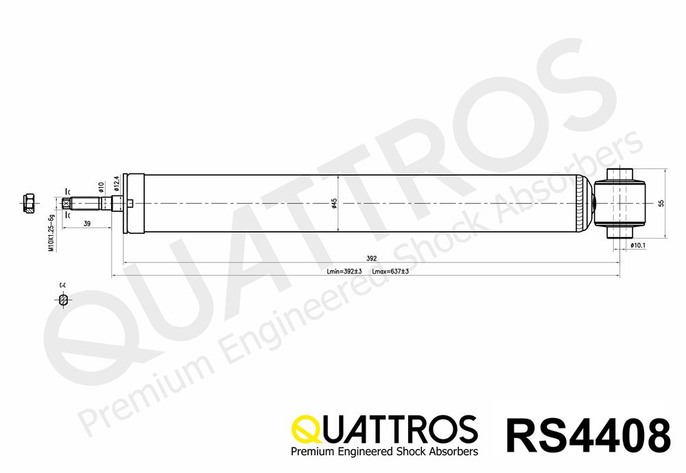 DAVID VASCO RS4408 QUATTROS Shock Absorber