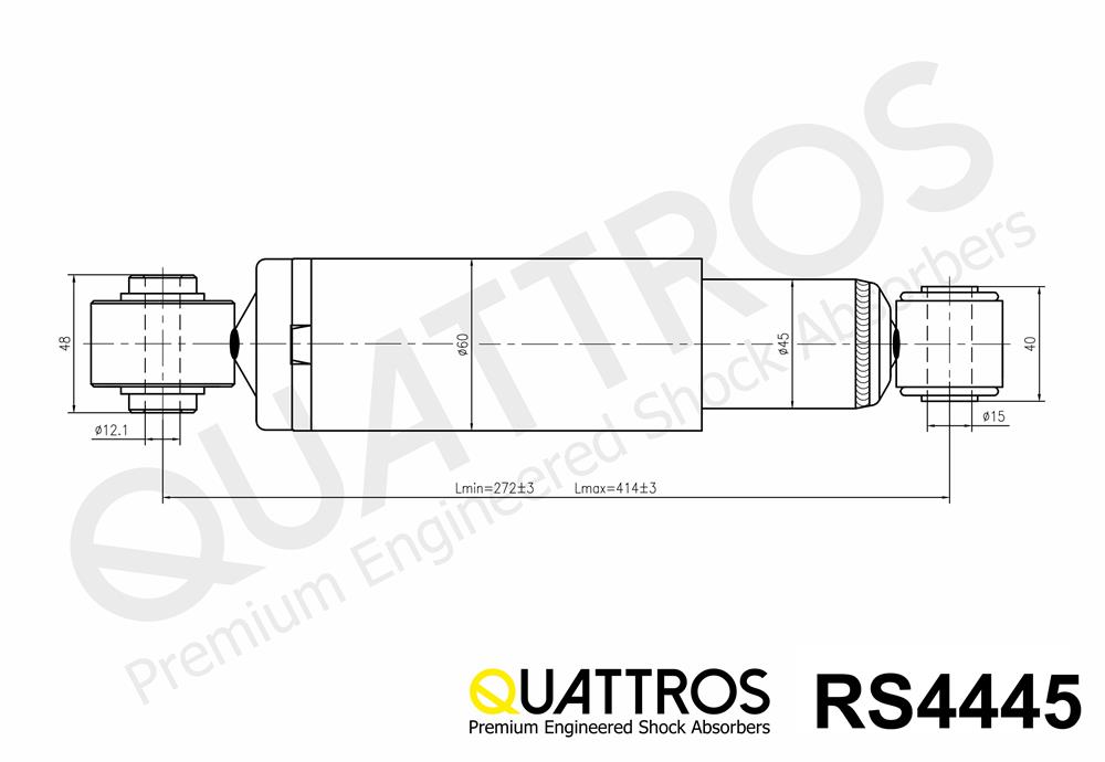 DAVID VASCO RS4445 QUATTROS Shock Absorber