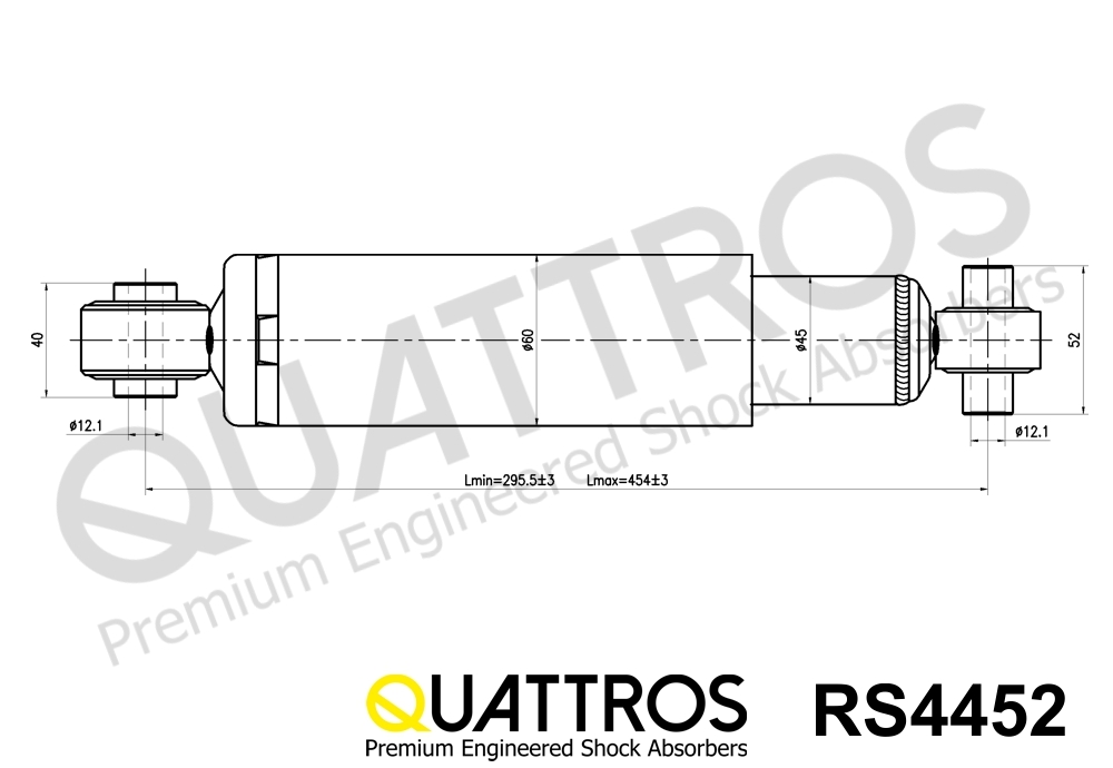 DAVID VASCO RS4452 QUATTROS Shock Absorber
