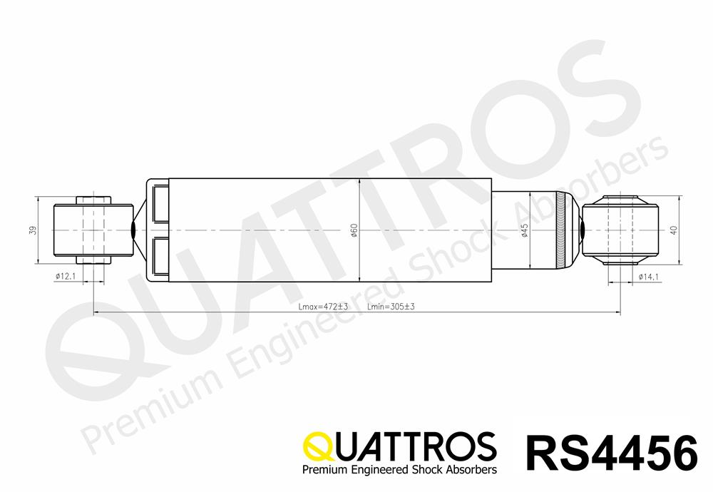 DAVID VASCO RS4456 QUATTROS Shock Absorber