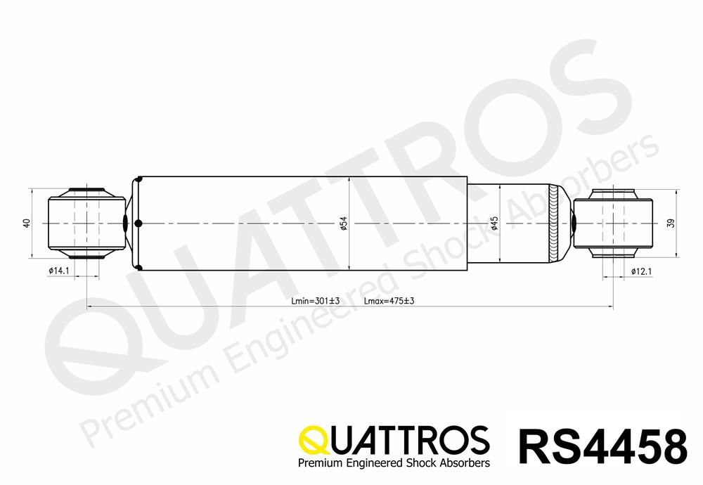 DAVID VASCO RS4458 QUATTROS Shock Absorber
