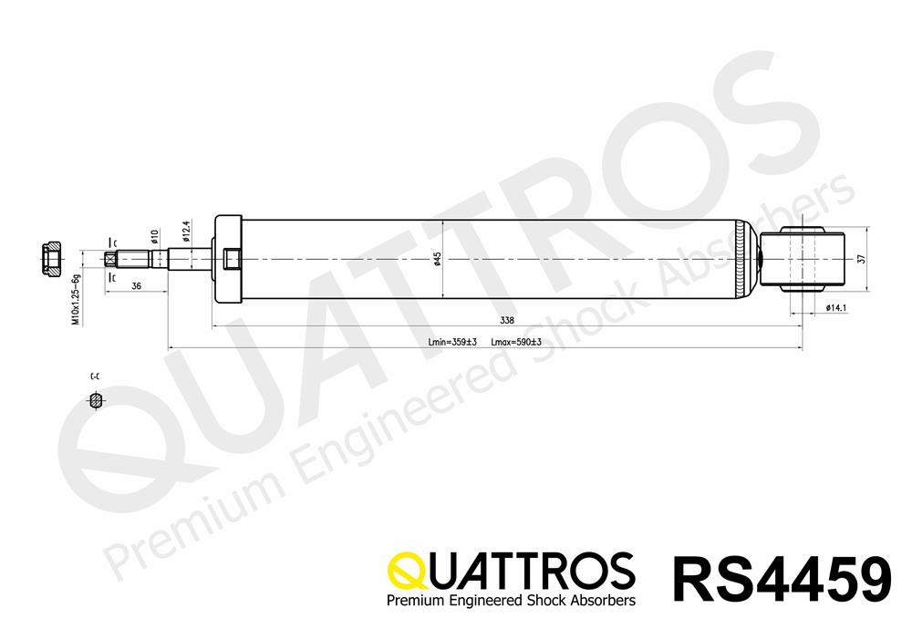 DAVID VASCO RS4459 QUATTROS Shock Absorber