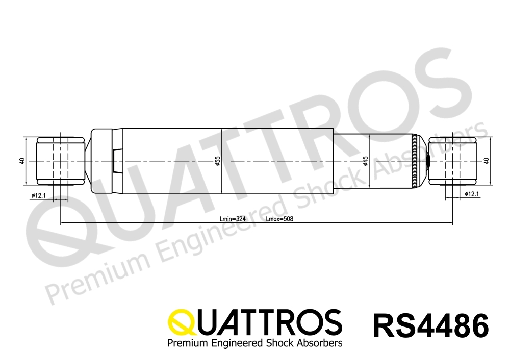 DAVID VASCO RS4486 QUATTROS Shock Absorber