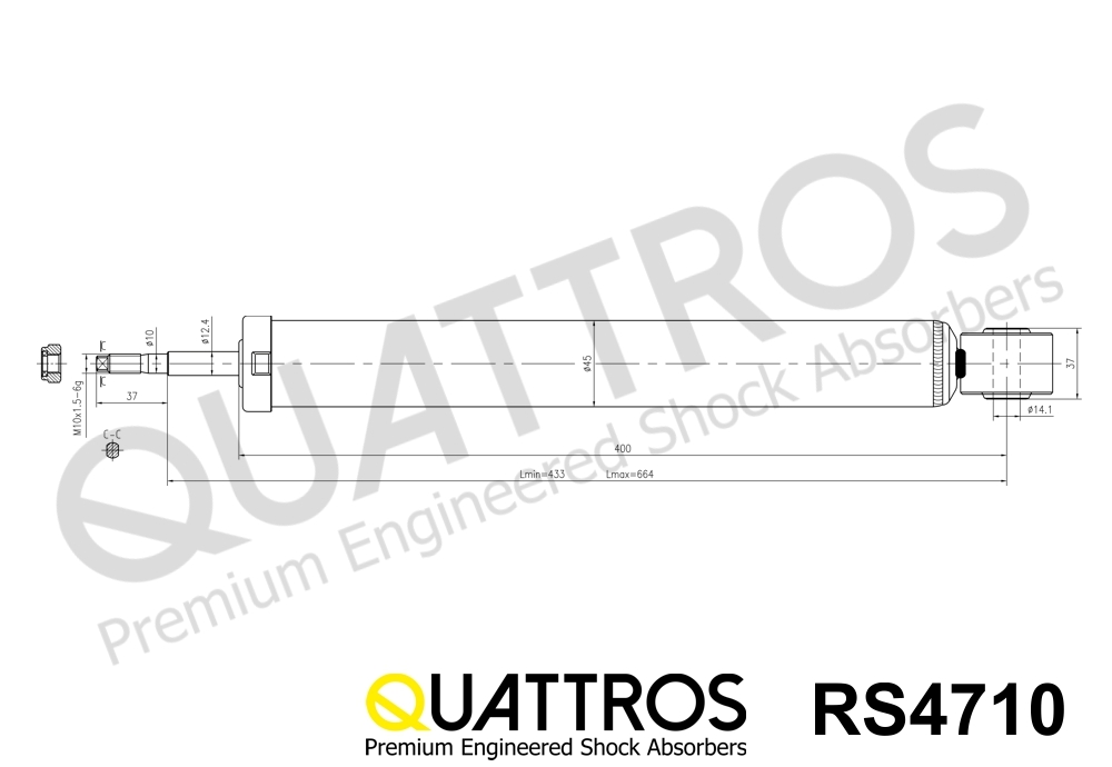 DAVID VASCO RS4710 QUATTROS Shock Absorber