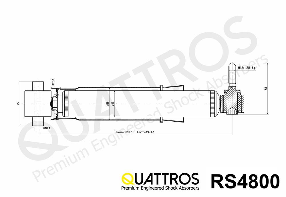 DAVID VASCO RS4800 QUATTROS Shock Absorber