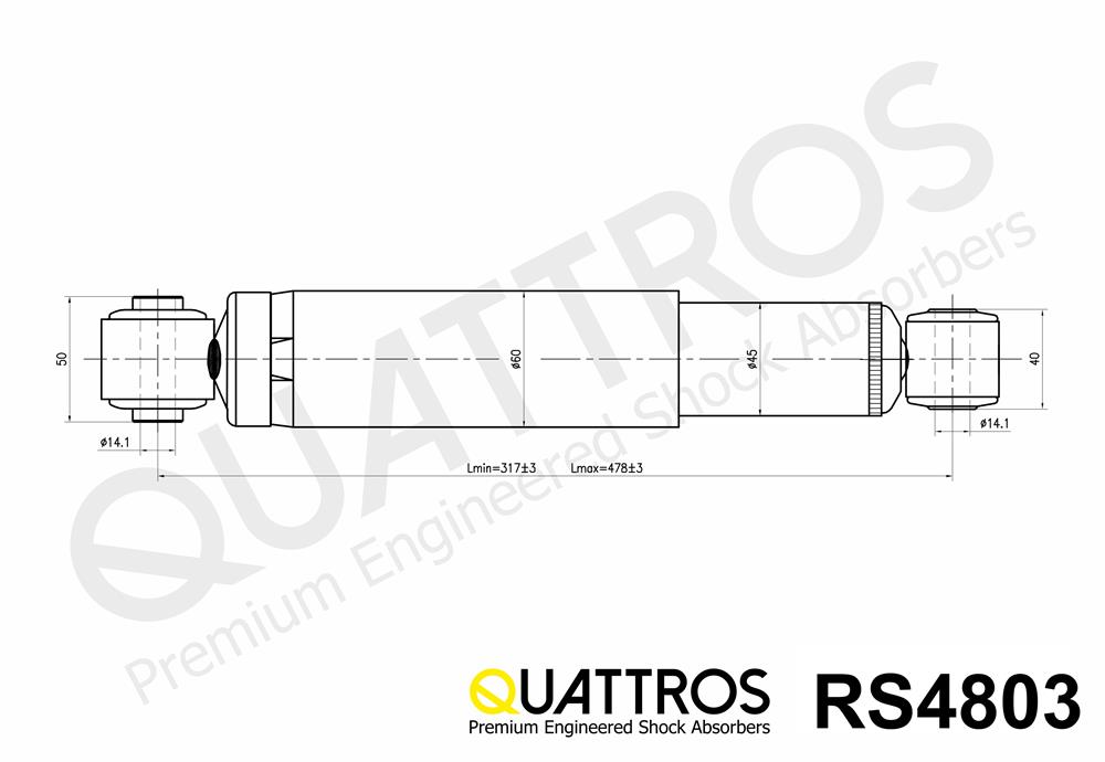 DAVID VASCO RS4803 QUATTROS Shock Absorber
