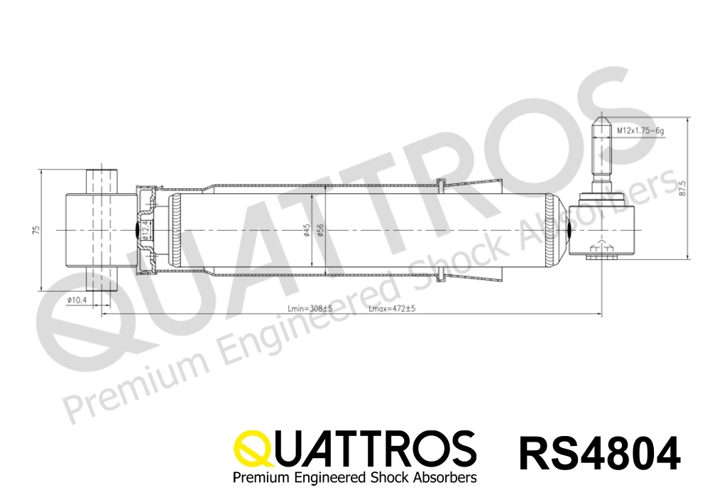 DAVID VASCO RS4804 QUATTROS Shock Absorber