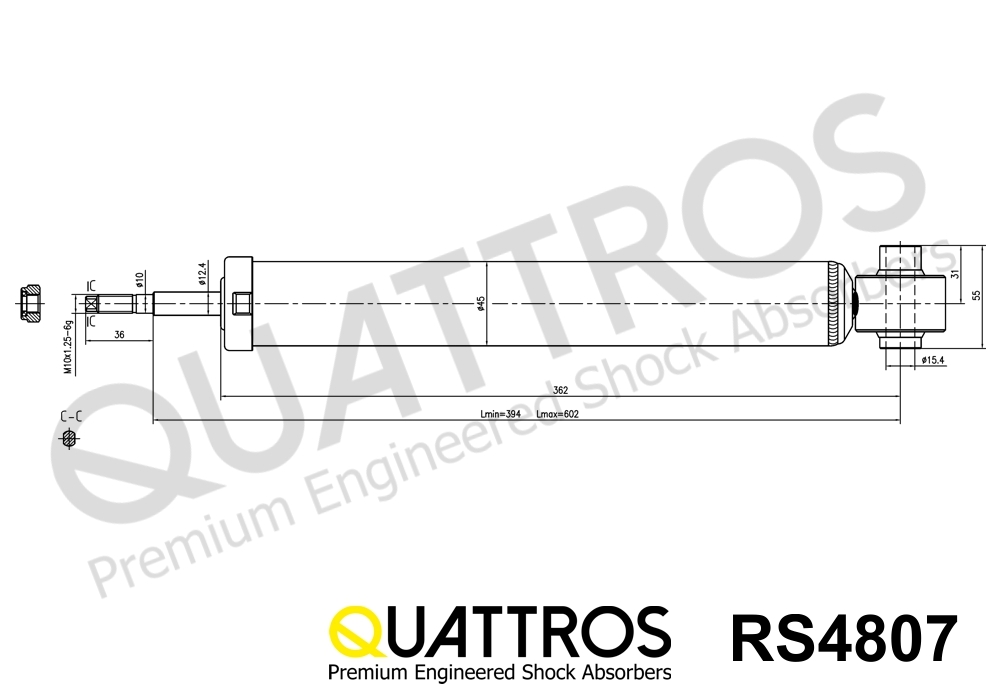 DAVID VASCO RS4807 QUATTROS Shock Absorber