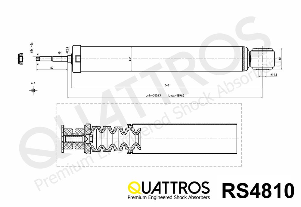 DAVID VASCO RS4810 QUATTROS Shock Absorber