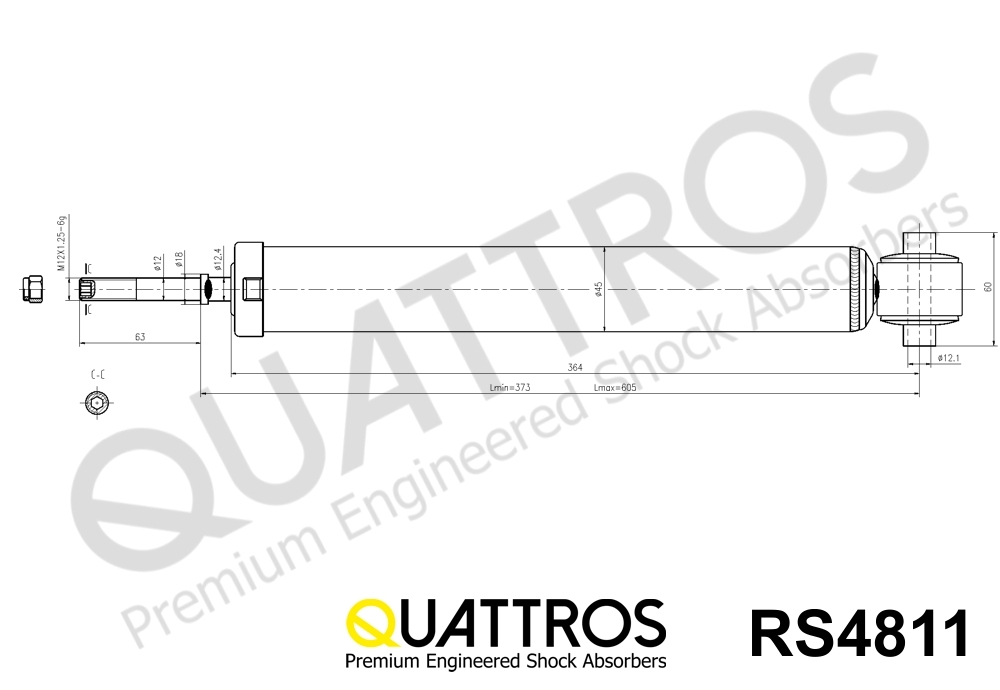 DAVID VASCO RS4811 QUATTROS Shock Absorber