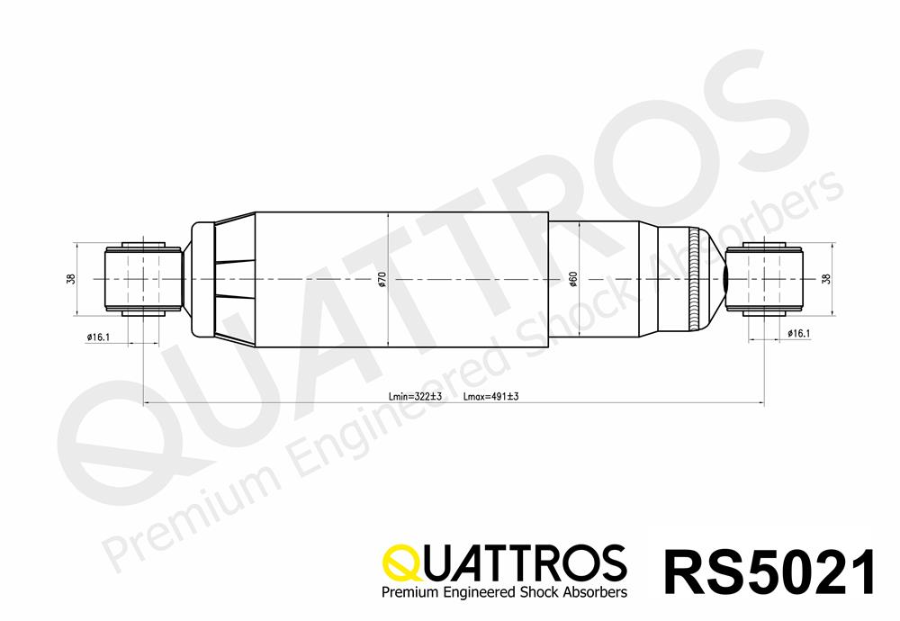 DAVID VASCO RS5021 QUATTROS Shock Absorber
