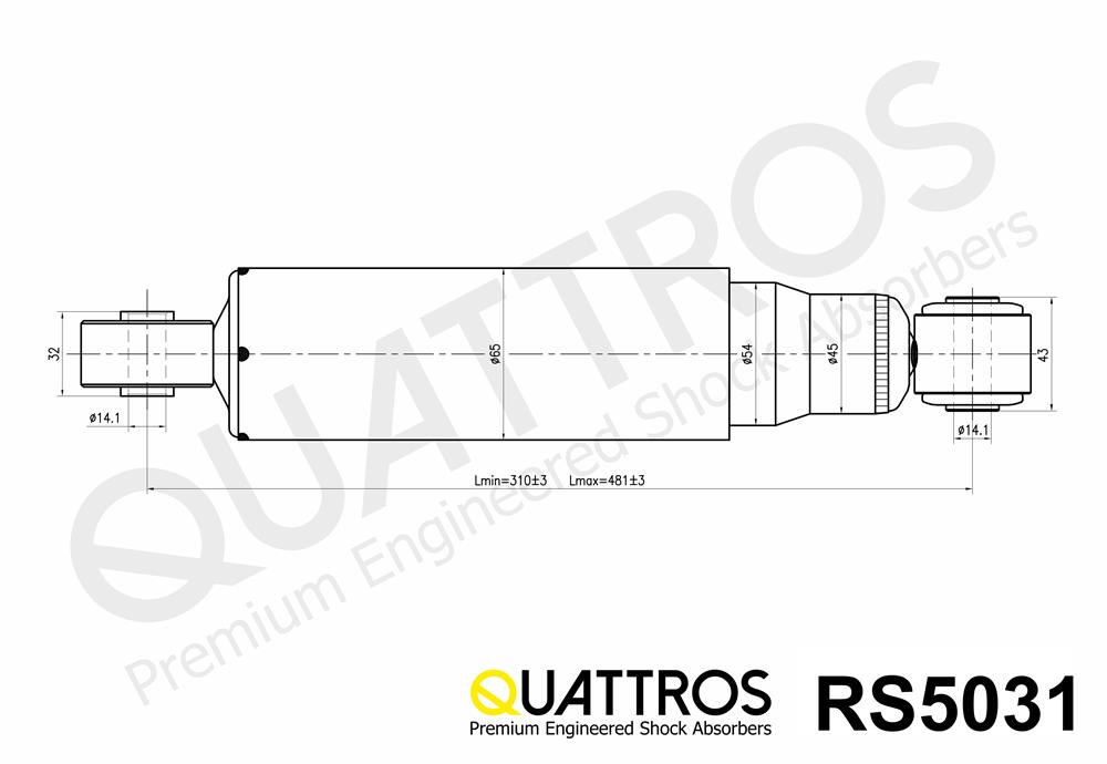 DAVID VASCO RS5031 QUATTROS Shock Absorber
