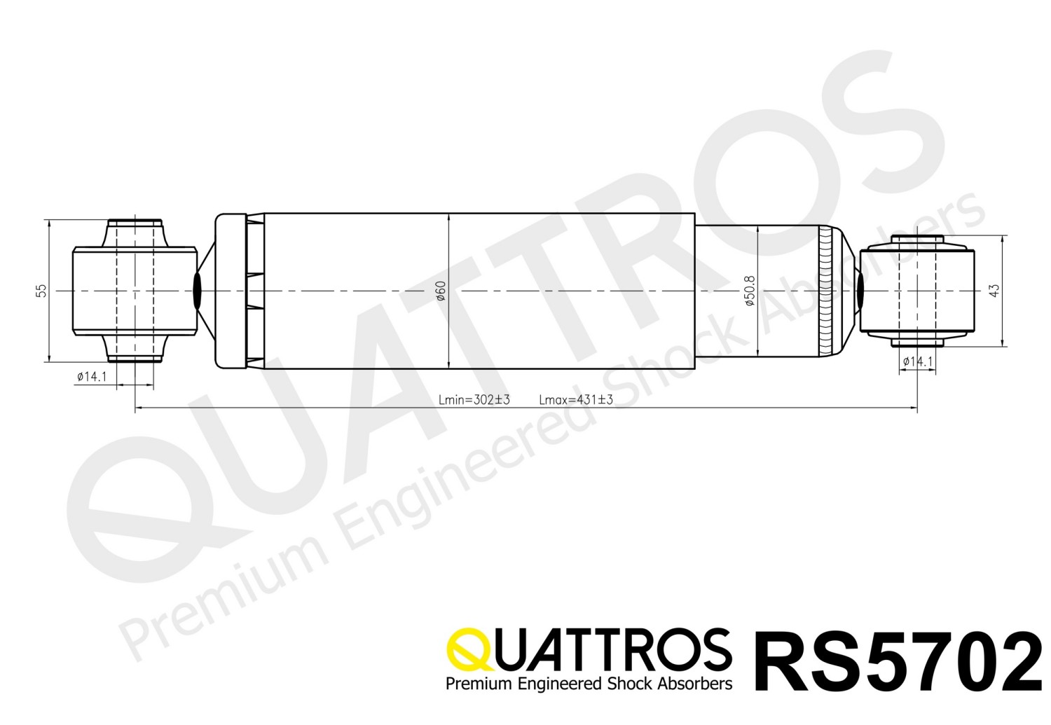 DAVID VASCO RS5702 QUATTROS Shock Absorber