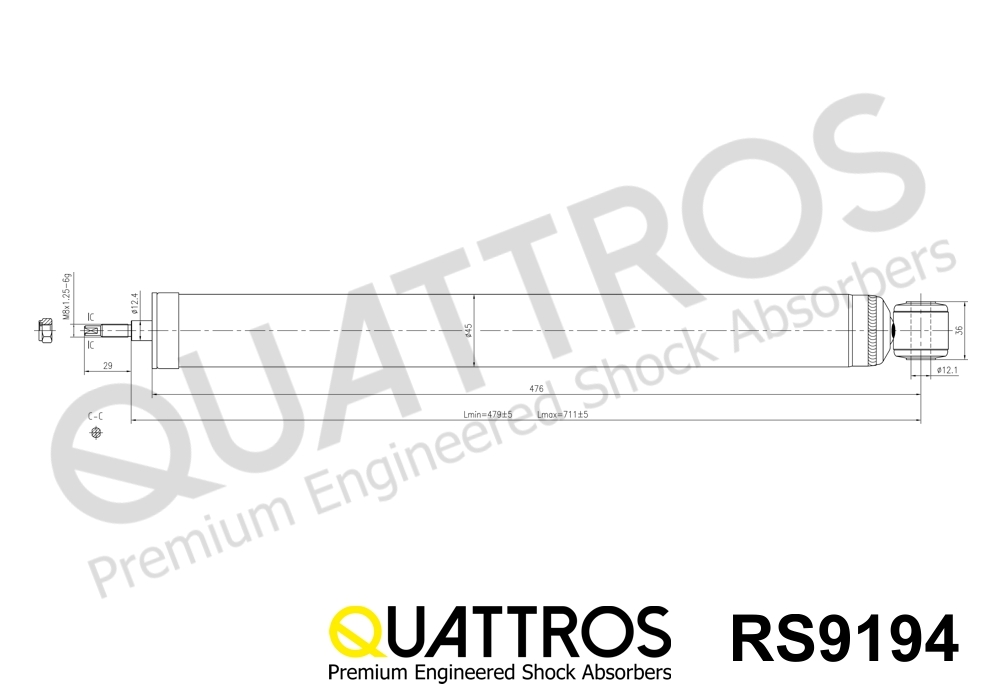 DAVID VASCO RS9194 QUATTROS Shock Absorber