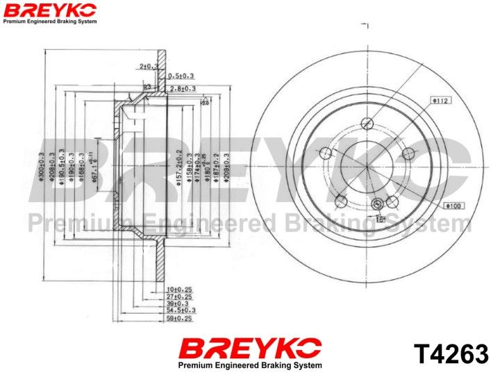 DAVID VASCO T4263 Brake Disc
