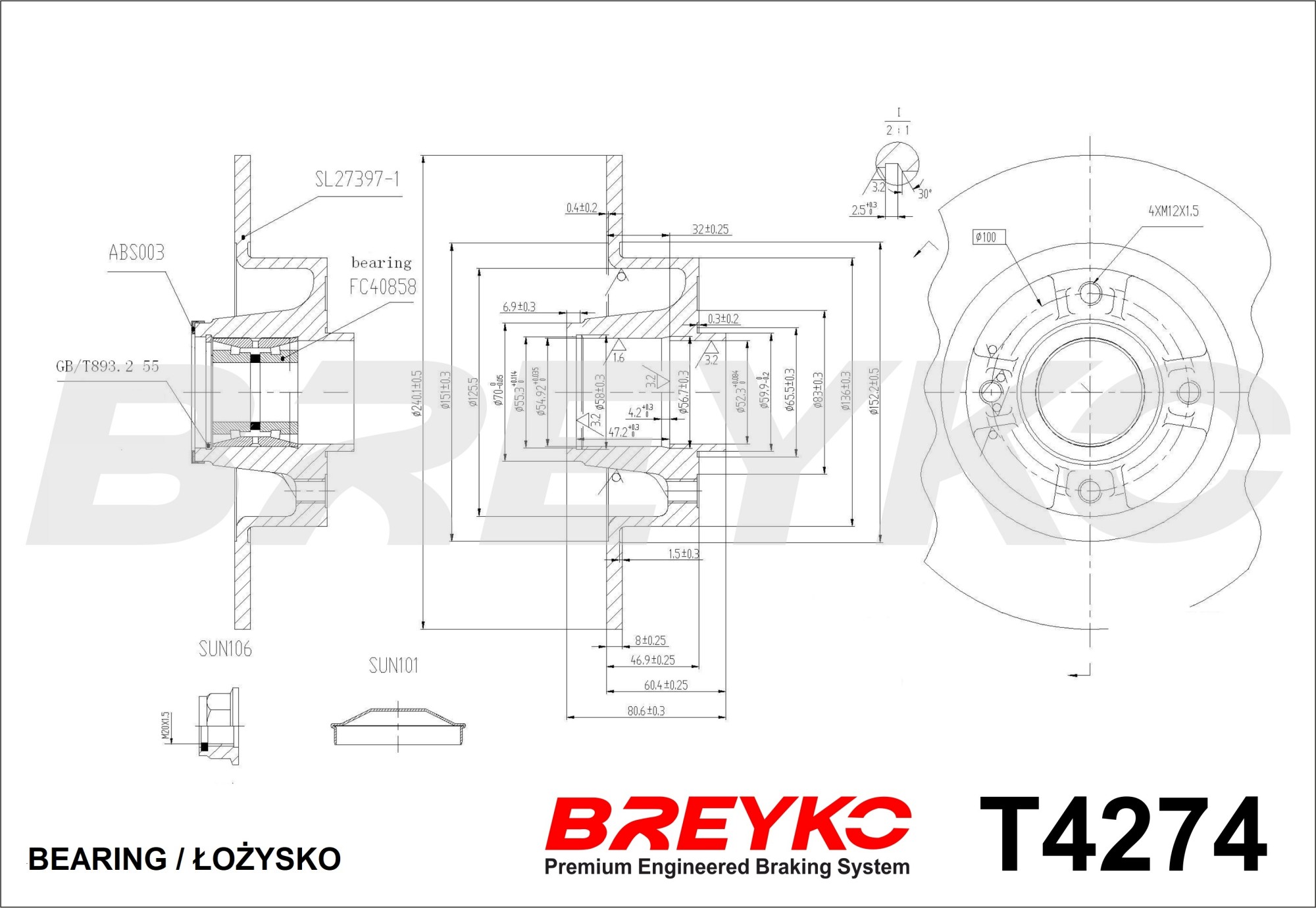 DAVID VASCO T4274 BREYKO Brake Disc