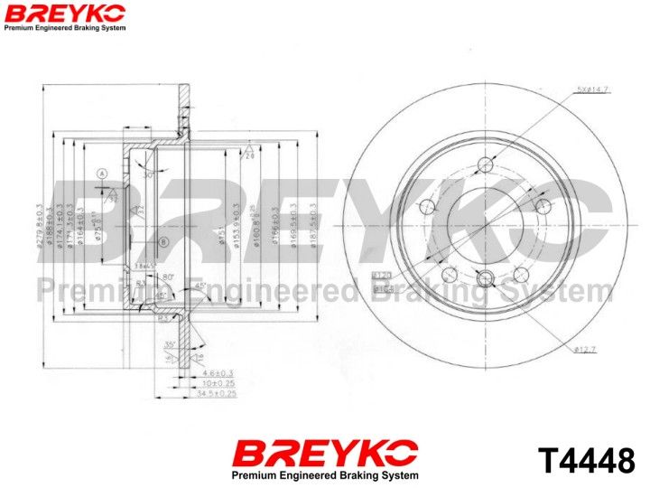 DAVID VASCO T4448 Brake Disc