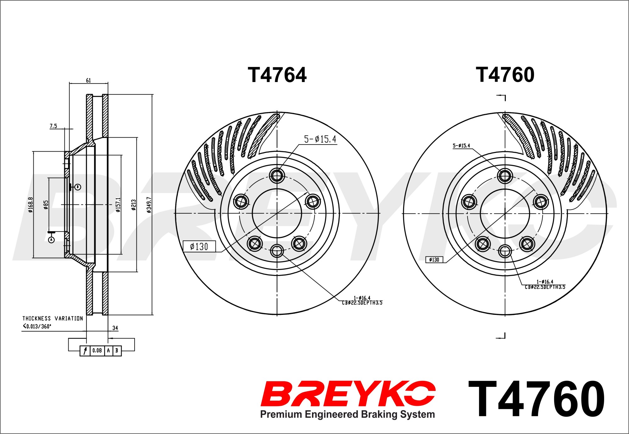 DAVID VASCO T4760 BREYKO Brake Disc