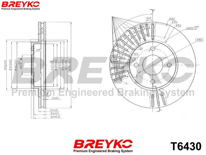 DAVID VASCO T6430 Brake Disc