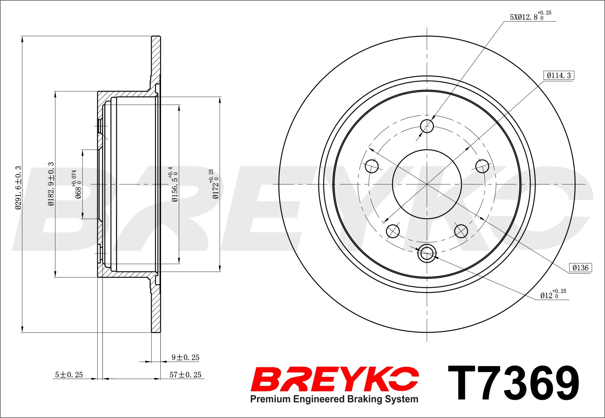 DAVID VASCO T7369 BREYKO Brake Disc
