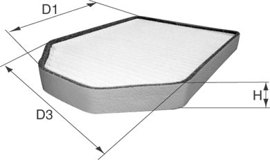 DAVID VASCO X772 VASCO FILTERS Filter, cabin air