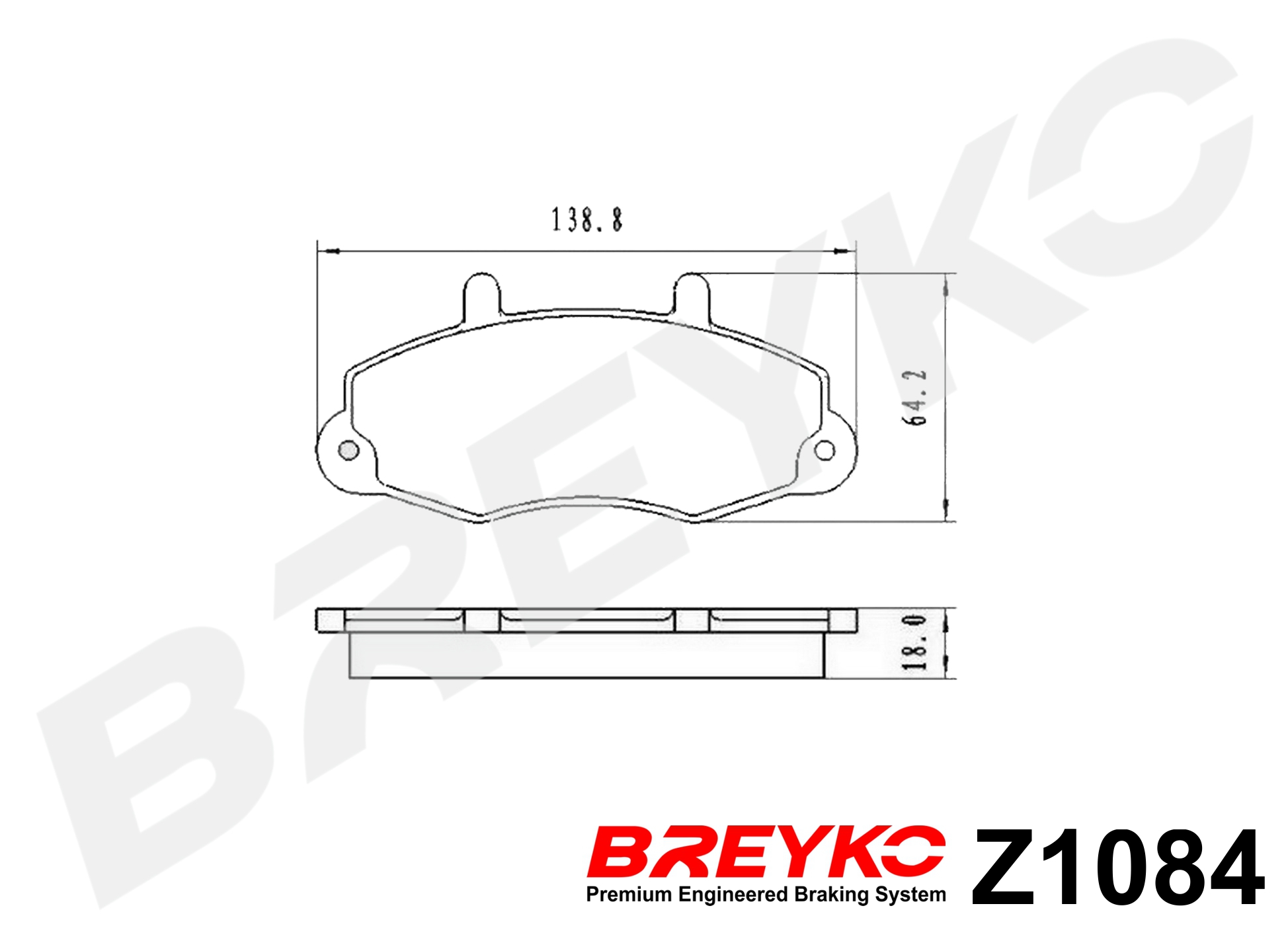DAVID VASCO Z1084 BREYKO Brake Pad Set, disc brake