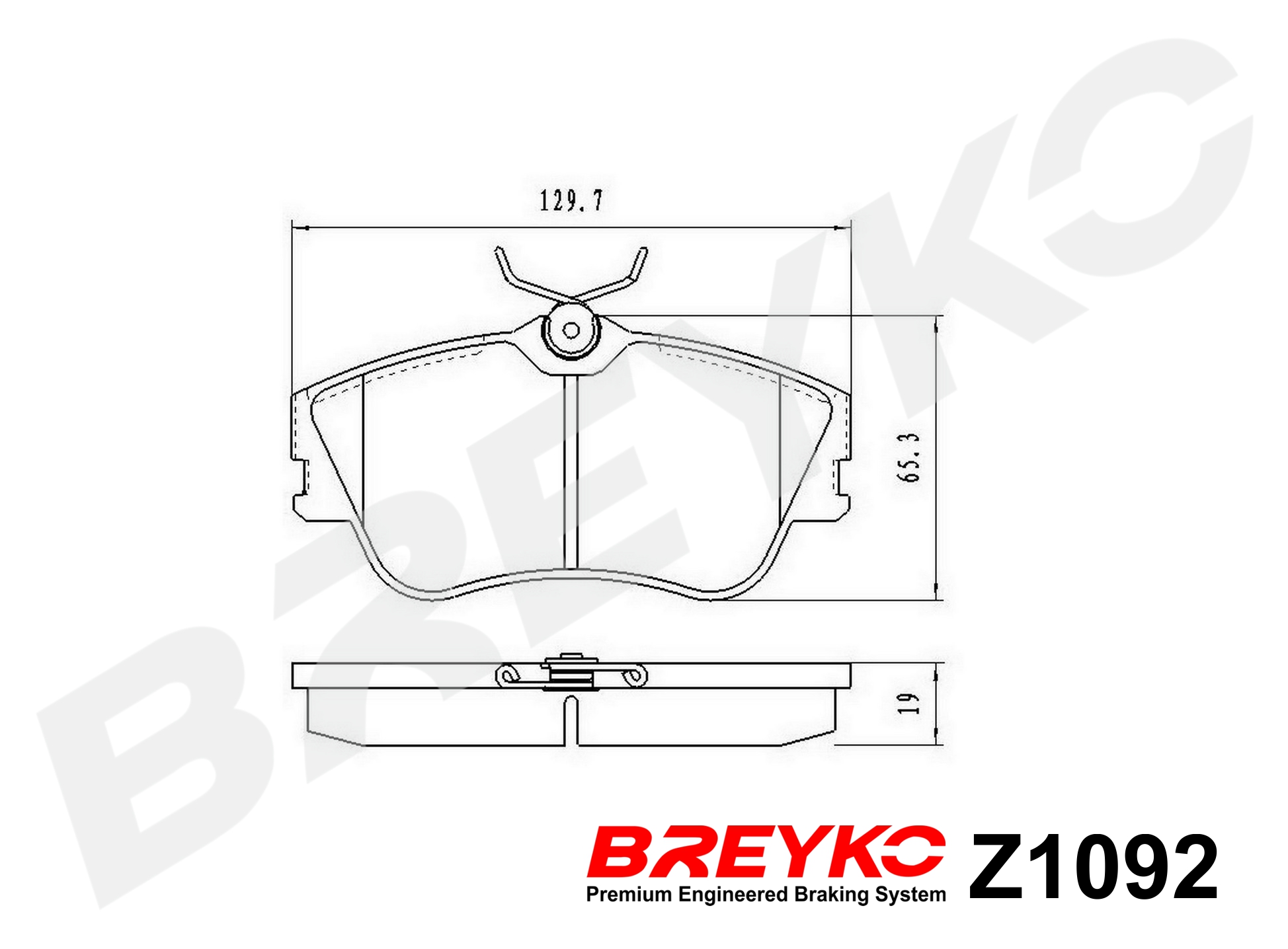 DAVID VASCO Z1092 BREYKO Brake Pad Set, disc brake