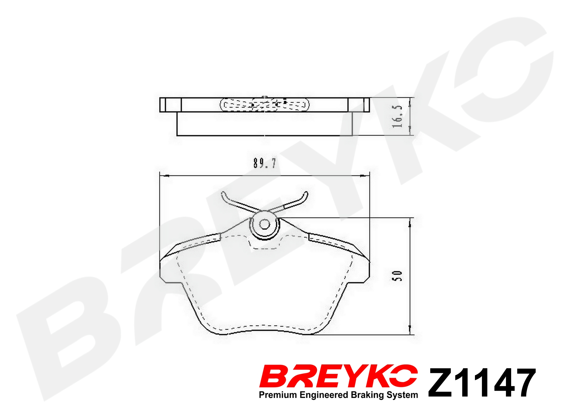 DAVID VASCO Z1147 BREYKO Brake Pad Set, disc brake