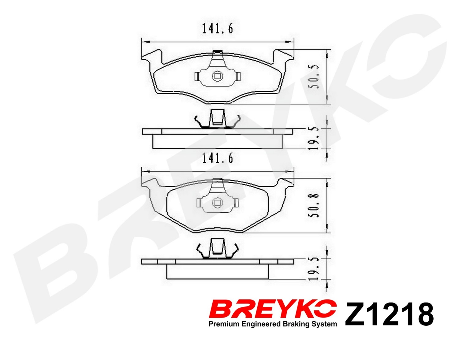 DAVID VASCO Z1218 BREYKO Brake Pad Set, disc brake
