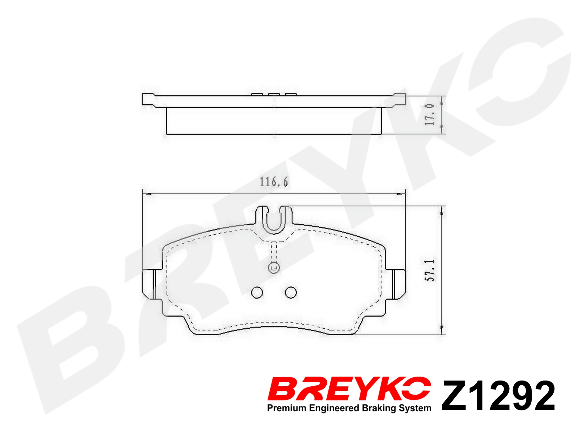 DAVID VASCO Z1292 BREYKO Kit pastiglie freno, Freno a disco