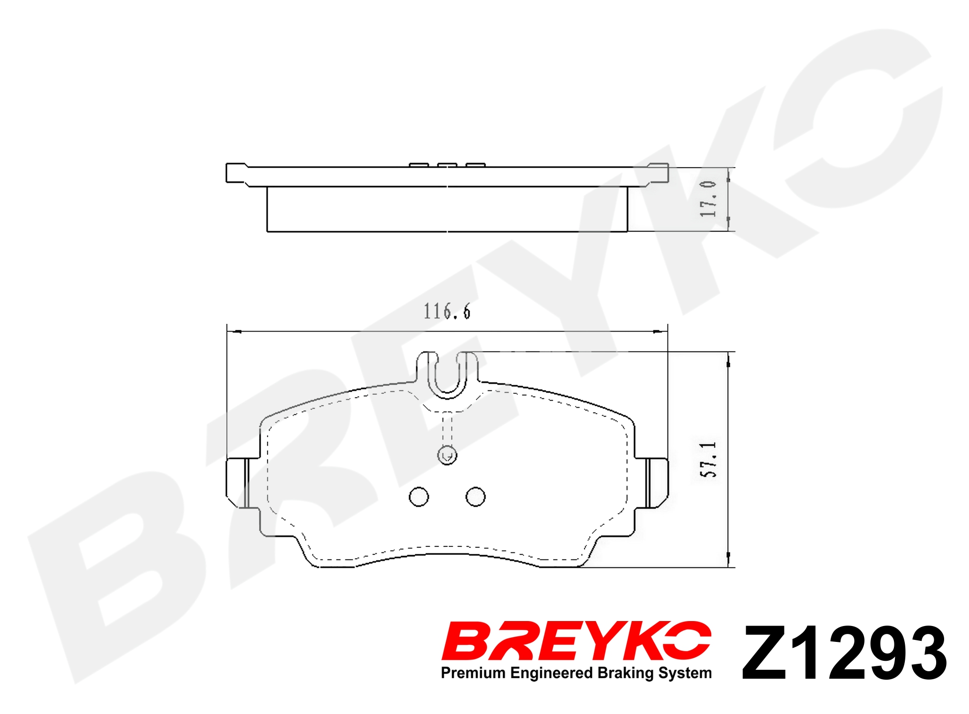 DAVID VASCO Z1293 BREYKO Kit pastiglie freno, Freno a disco