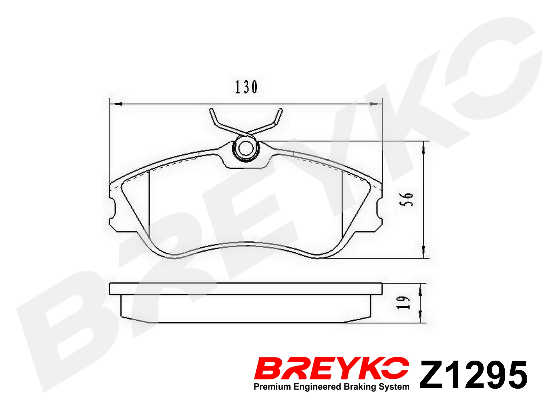 DAVID VASCO Z1295 BREYKO Kit pastiglie freno, Freno a disco