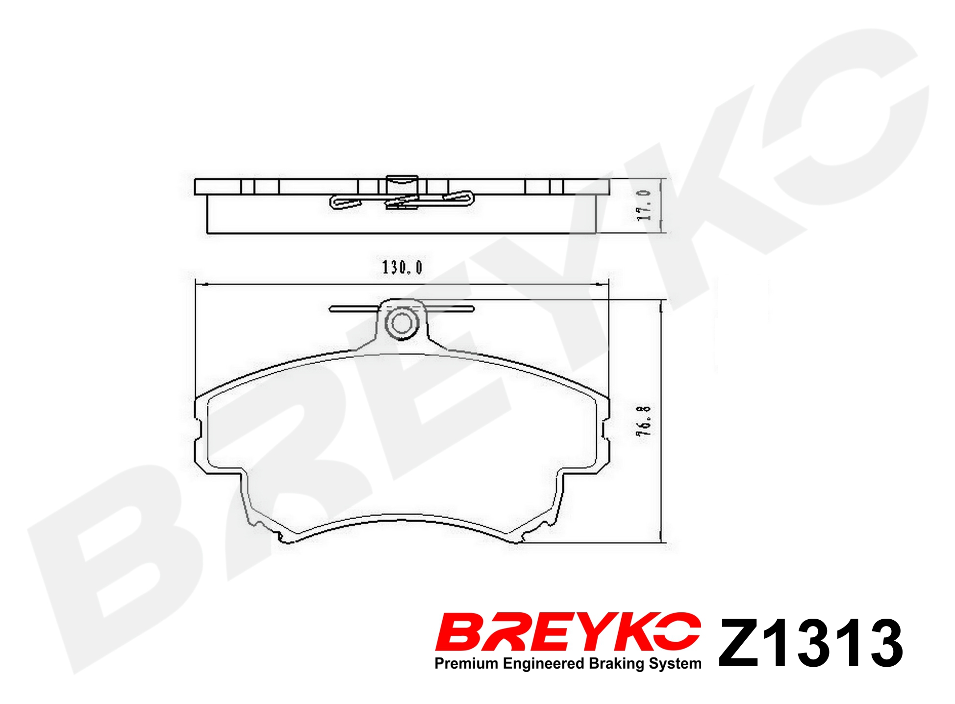 DAVID VASCO Z1313 BREYKO Kit pastiglie freno, Freno a disco