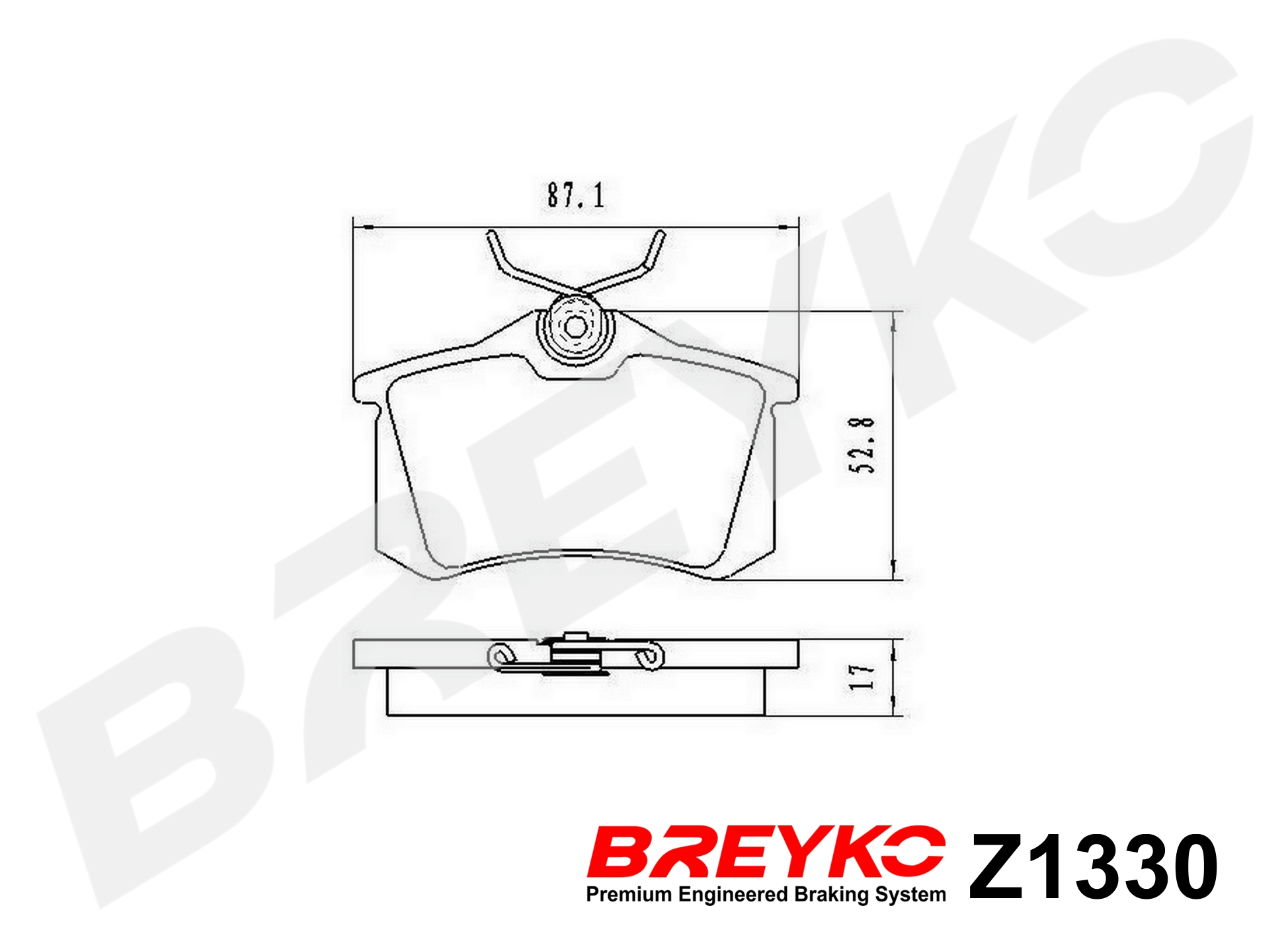 DAVID VASCO Z1330 BREYKO Kit pastiglie freno, Freno a disco