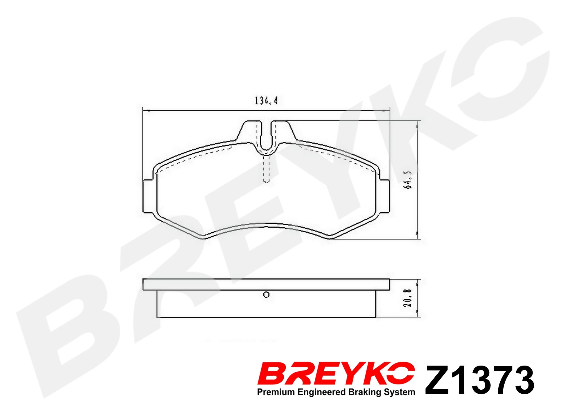 DAVID VASCO Z1373 BREYKO Kit pastiglie freno, Freno a disco