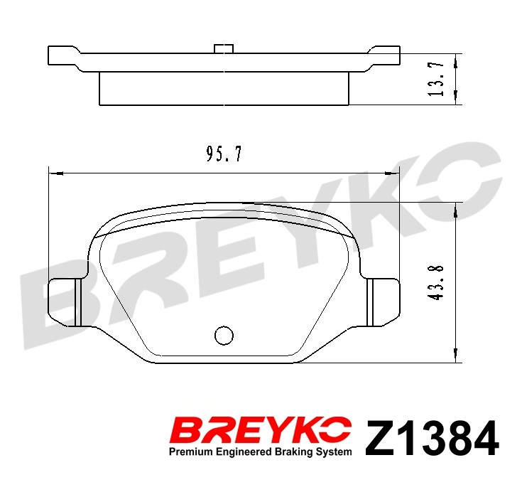 DAVID VASCO Z1384 BREYKO Kit pastiglie freno, Freno a disco