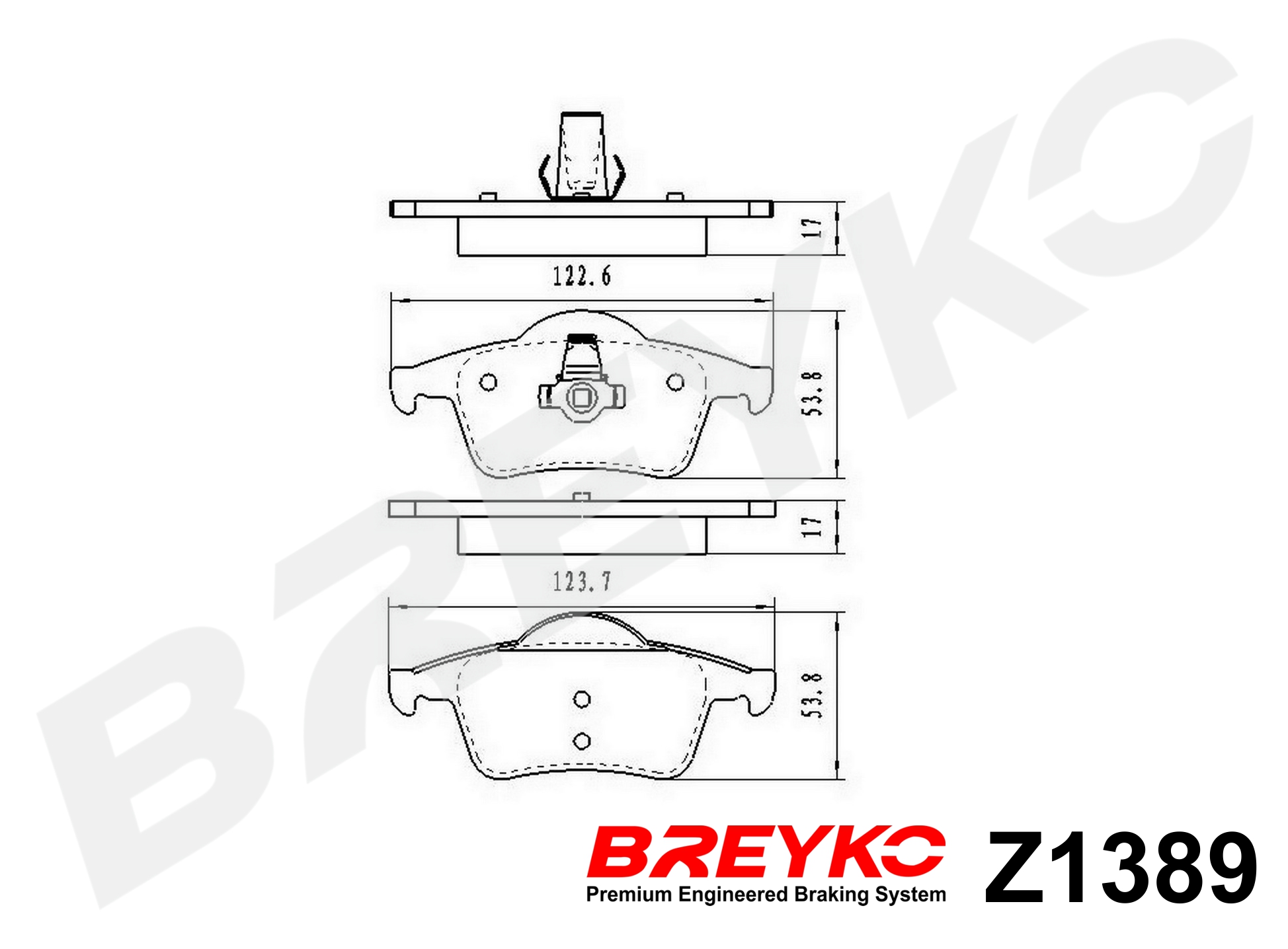 DAVID VASCO Z1389 BREYKO Brake Pad Set, disc brake