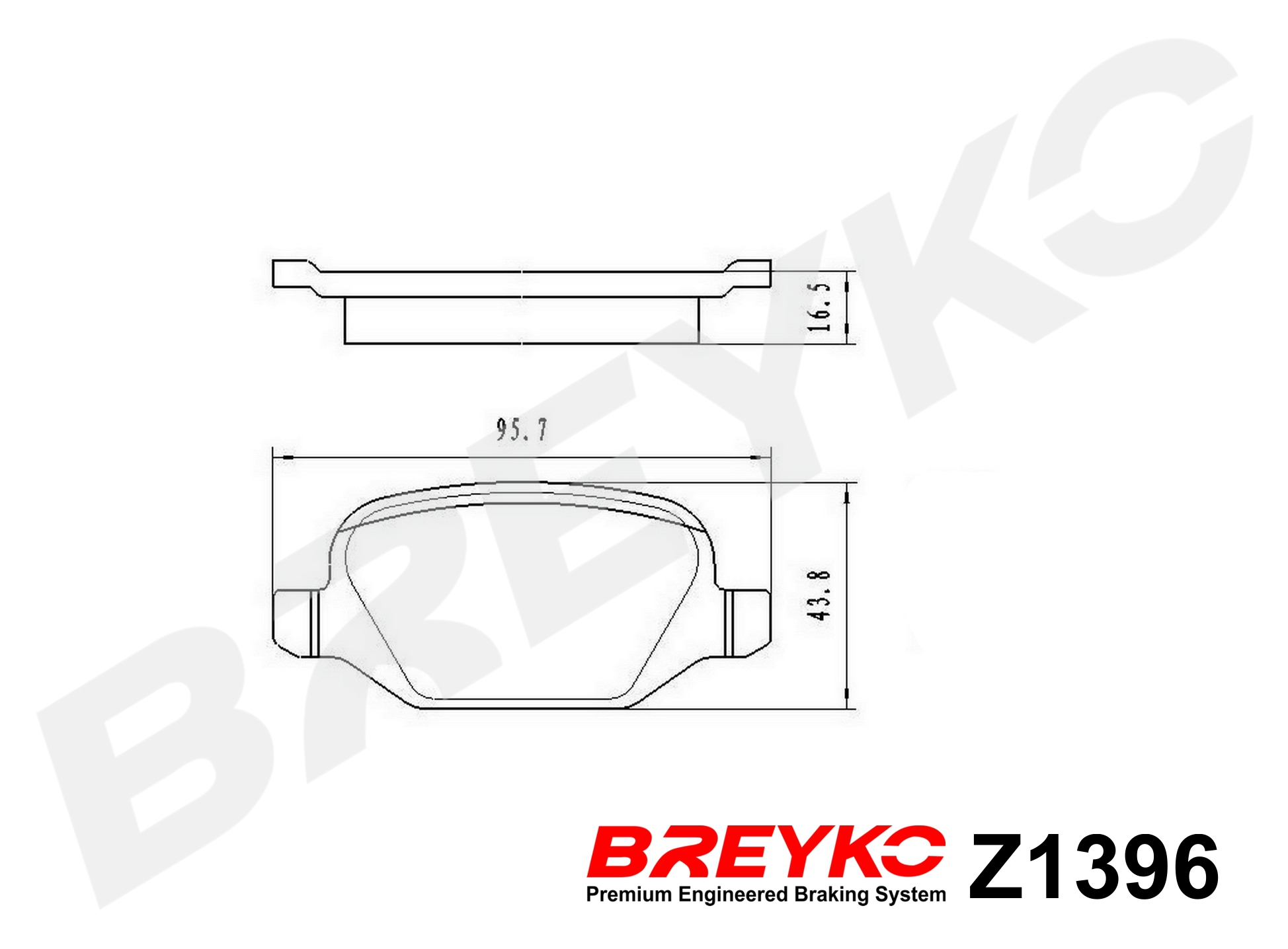DAVID VASCO Z1396 BREYKO Brake Pad Set, disc brake