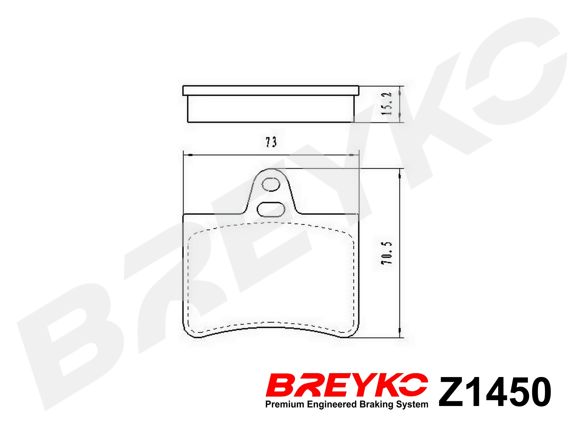 DAVID VASCO Z1450 BREYKO Brake Pad Set, disc brake