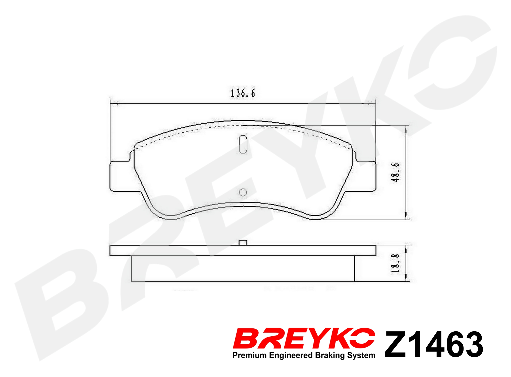 DAVID VASCO Z1463 BREYKO Brake Pad Set, disc brake