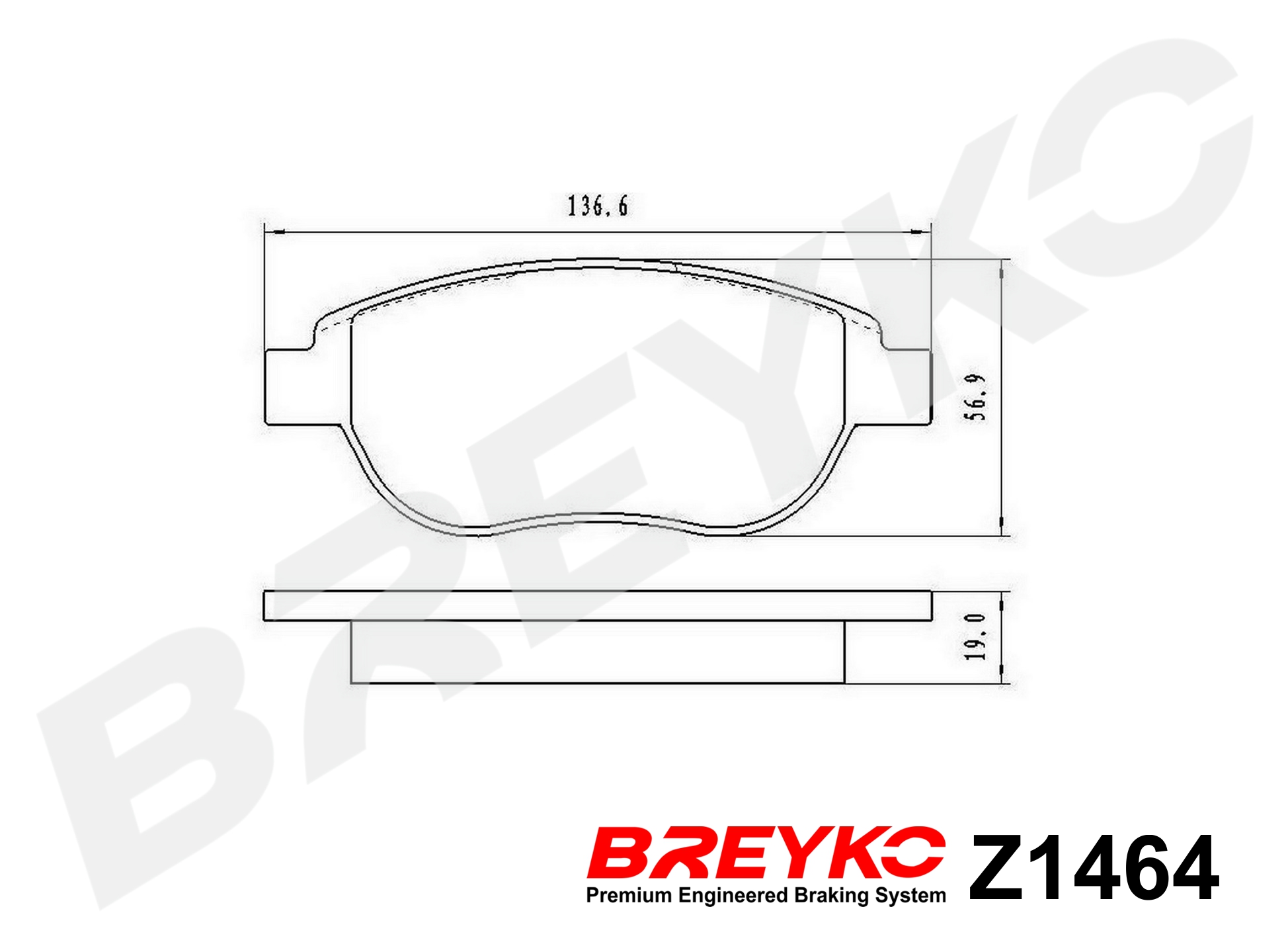 DAVID VASCO Z1464 BREYKO Brake Pad Set, disc brake
