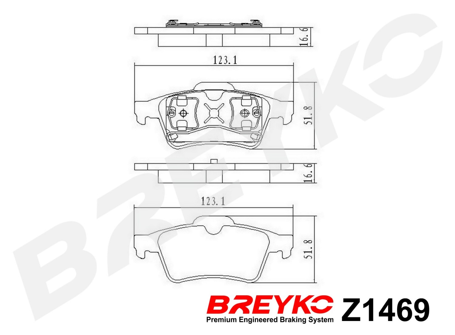 DAVID VASCO Z1469 BREYKO Brake Pad Set, disc brake