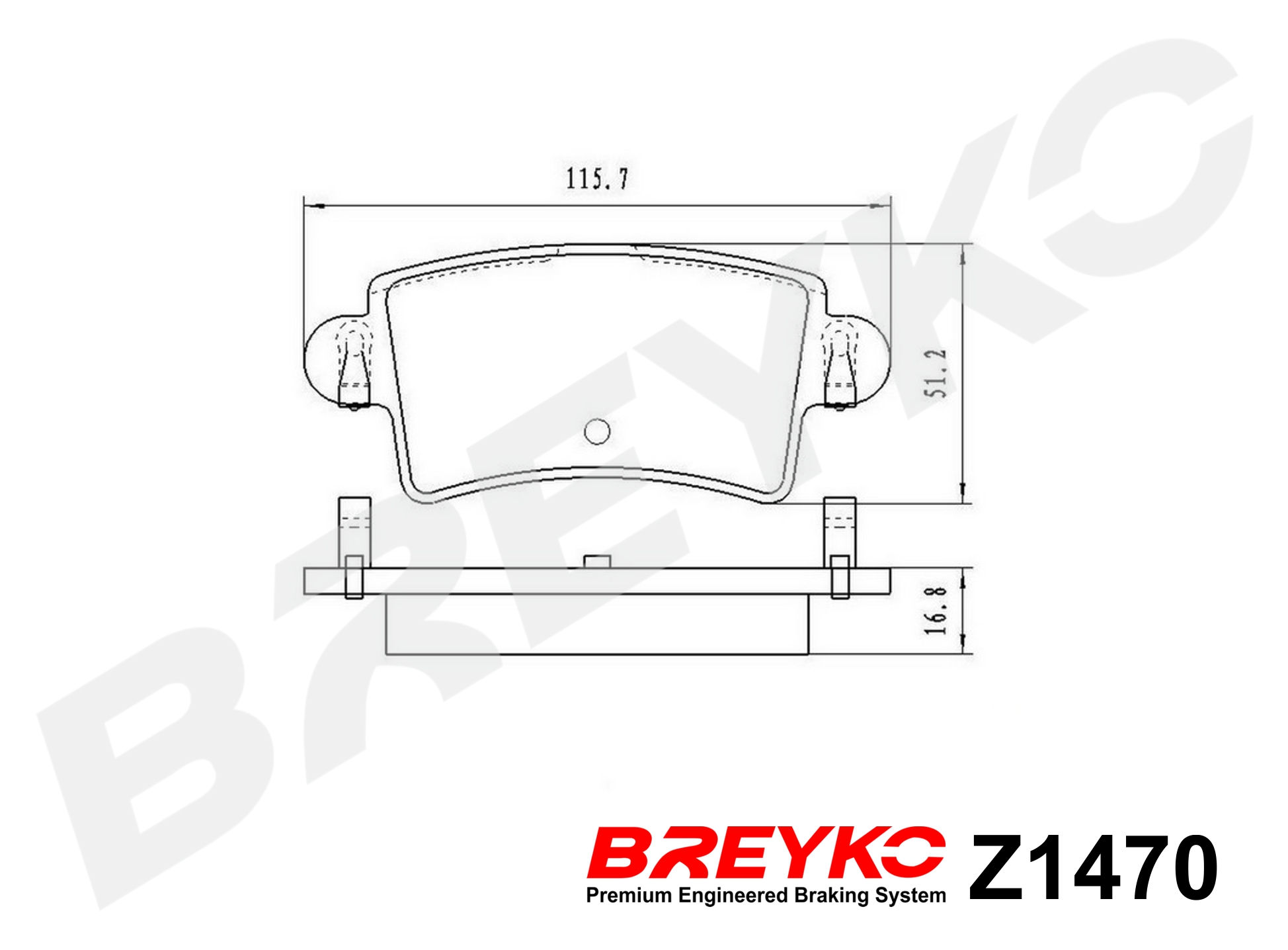 DAVID VASCO Z1470 BREYKO Brake Pad Set, disc brake