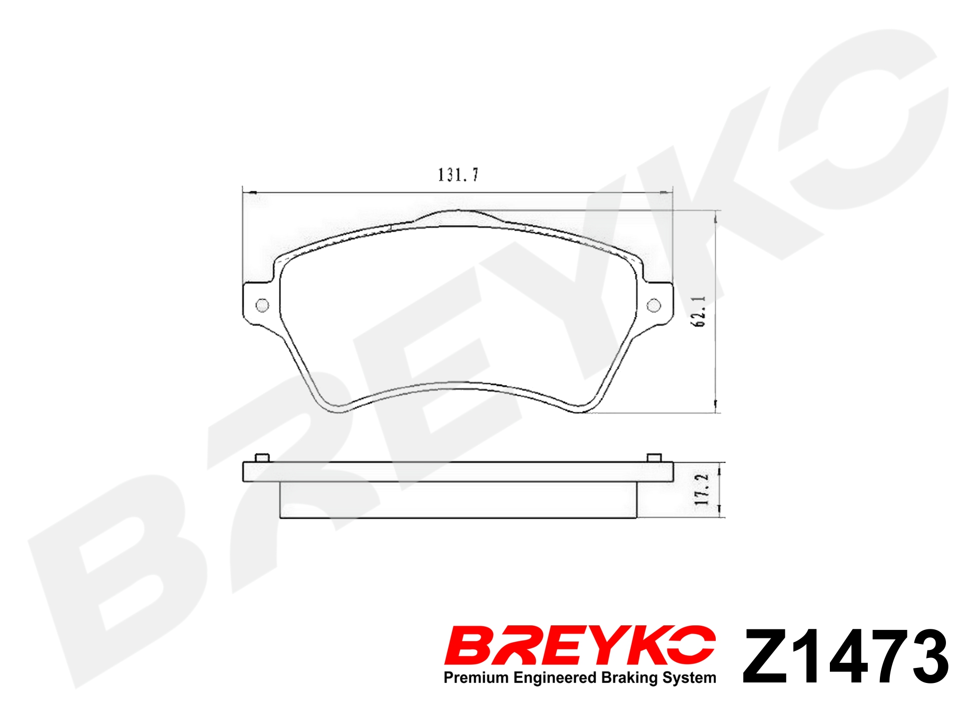 DAVID VASCO Z1473 BREYKO Brake Pad Set, disc brake