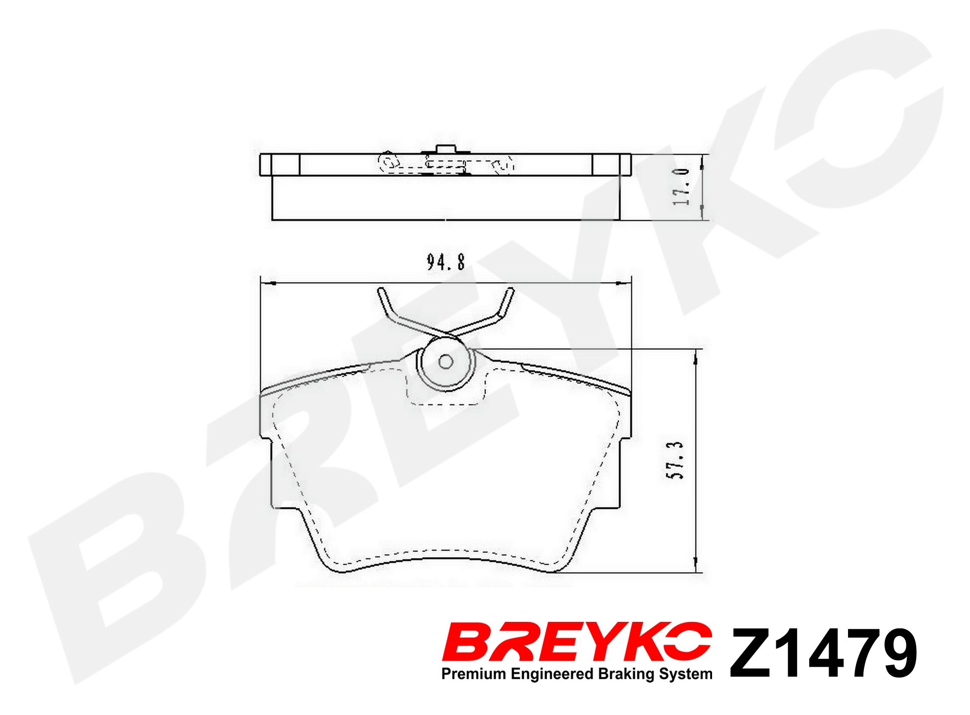 DAVID VASCO Z1479 BREYKO Brake Pad Set, disc brake