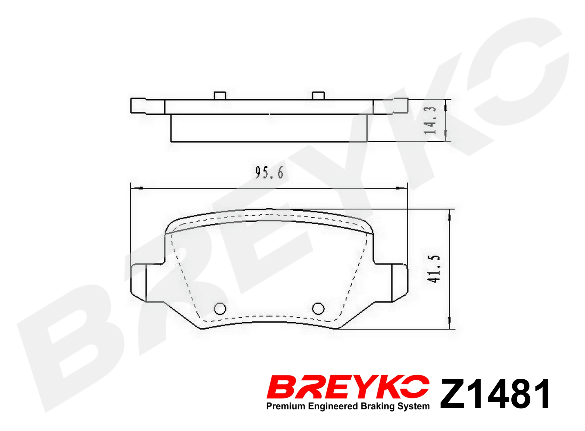 DAVID VASCO Z1481 BREYKO Brake Pad Set, disc brake